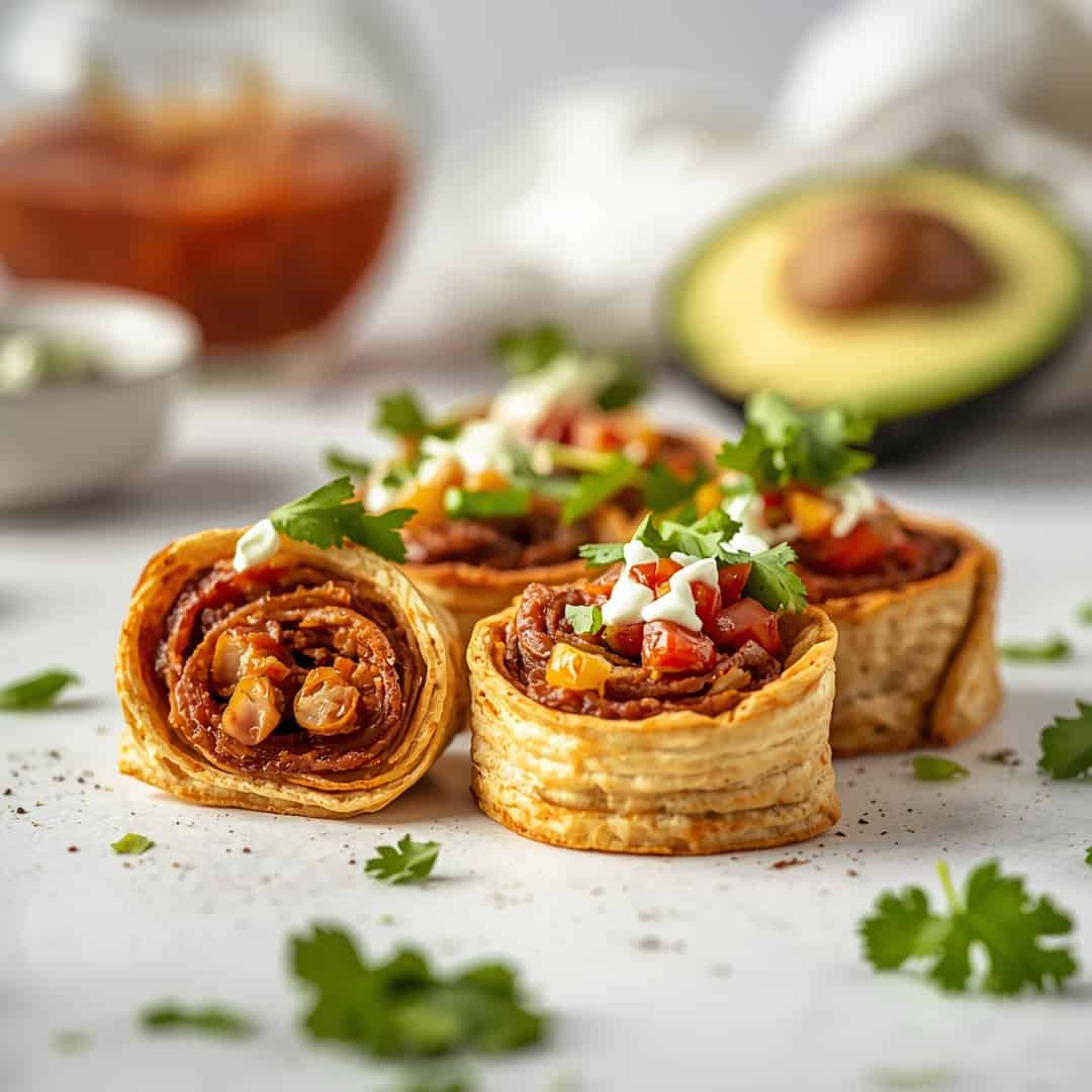 Easy Taco Pinwheels Recipe 1 Easy Taco Pinwheels Recipe