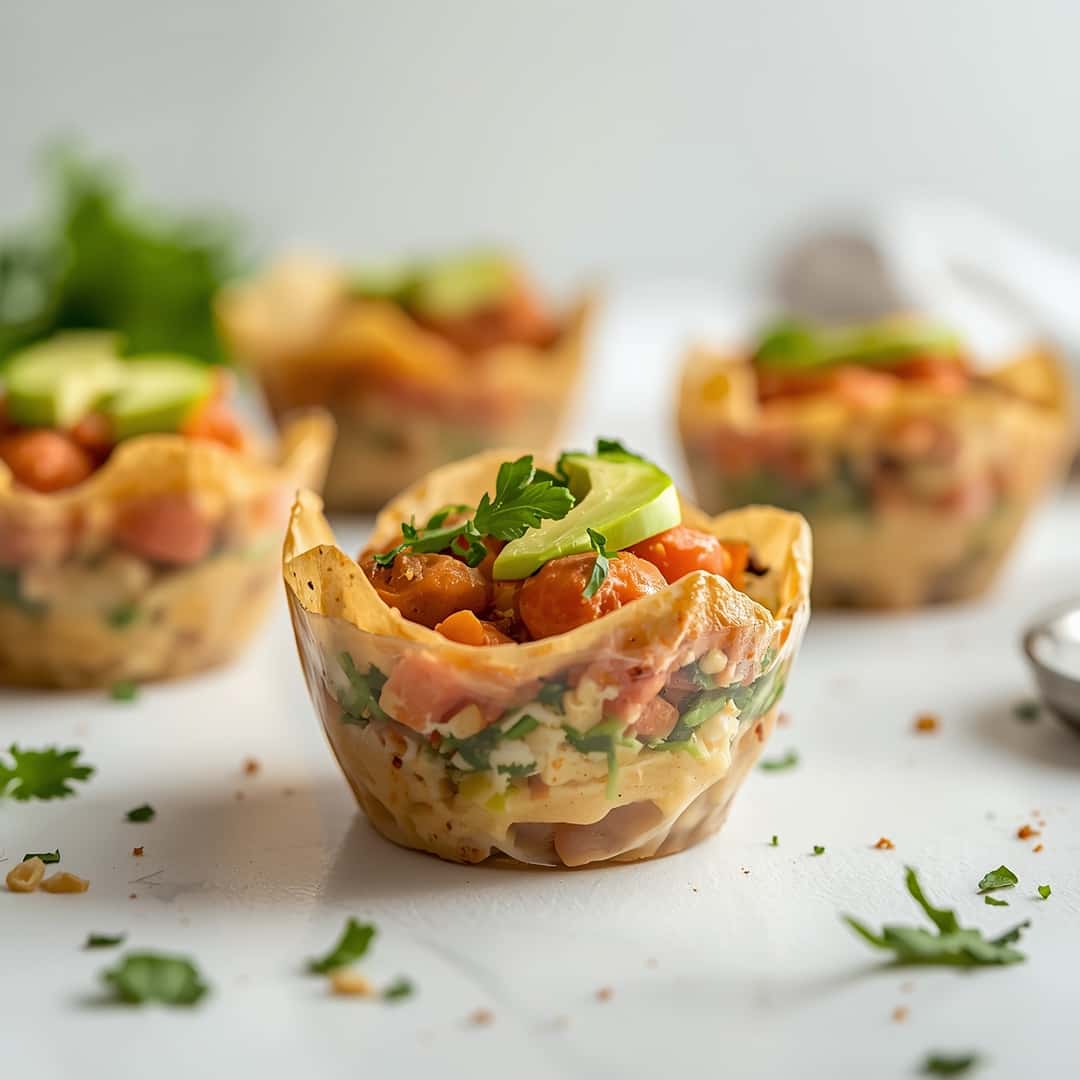 Easy Taco Salad Cups 2 Easy Taco Salad Cups