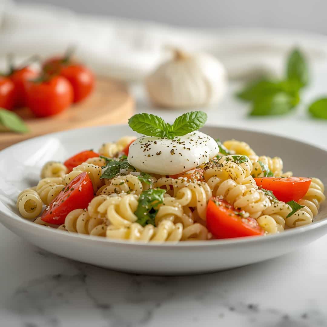 Fresh Caprese Pasta Salad 2 Fresh Caprese Pasta Salad