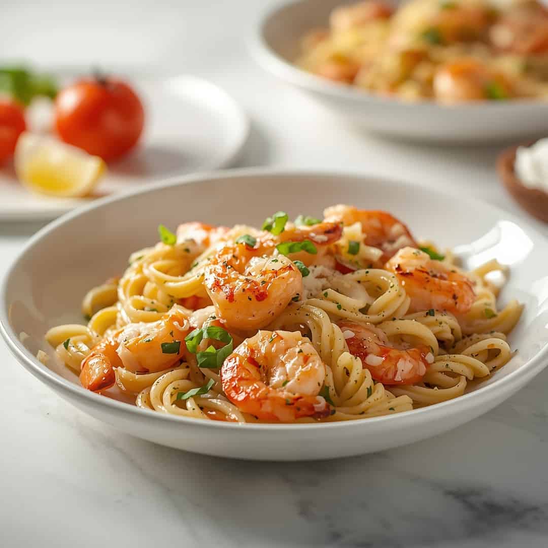 Grilled Shrimp Caesar Pasta Salad