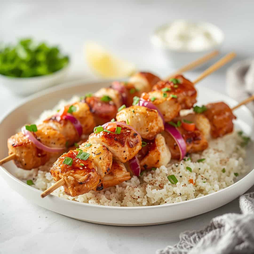 Hawaiian Chicken Skewers