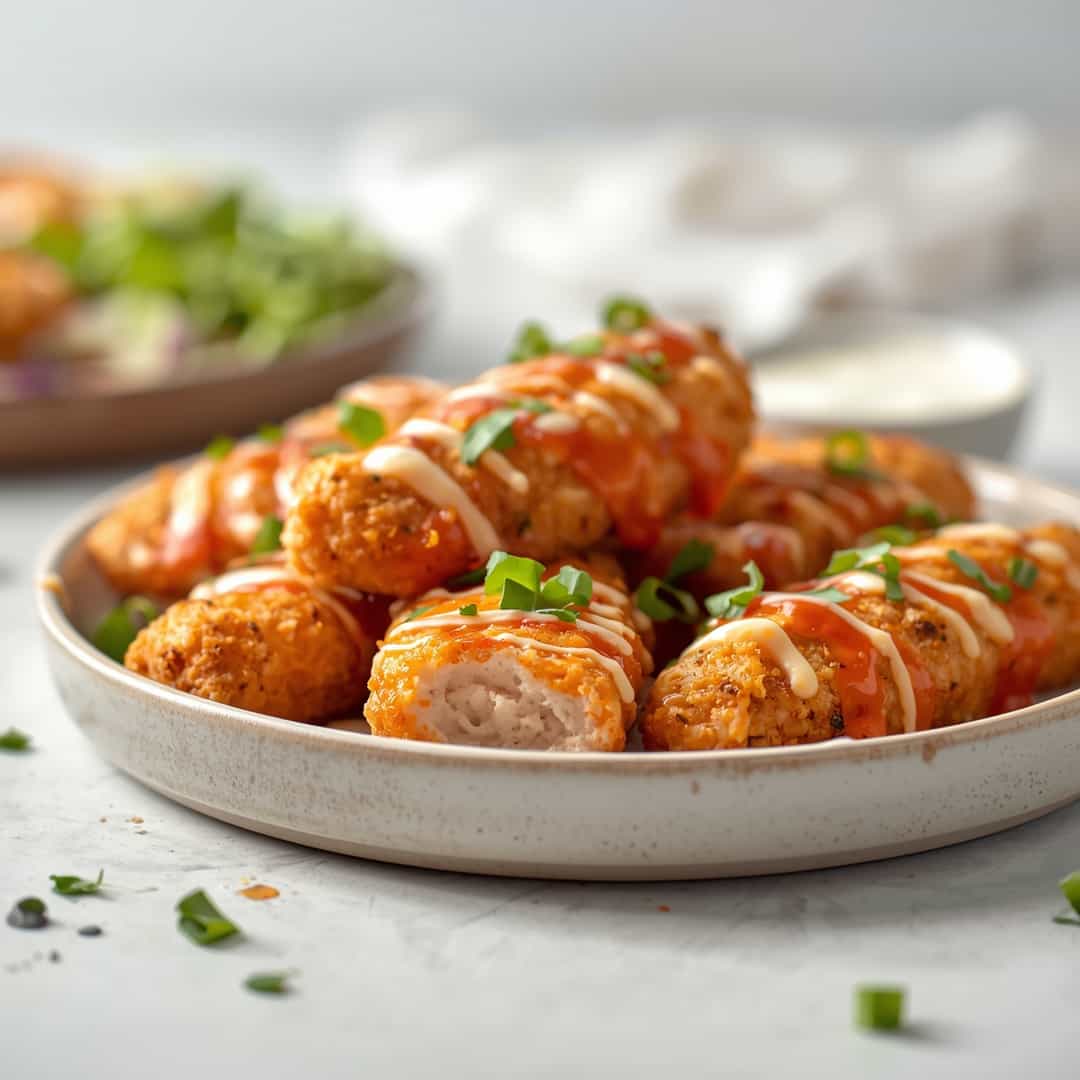 Healthy Buffalo Ranch Baked Chicken Strips