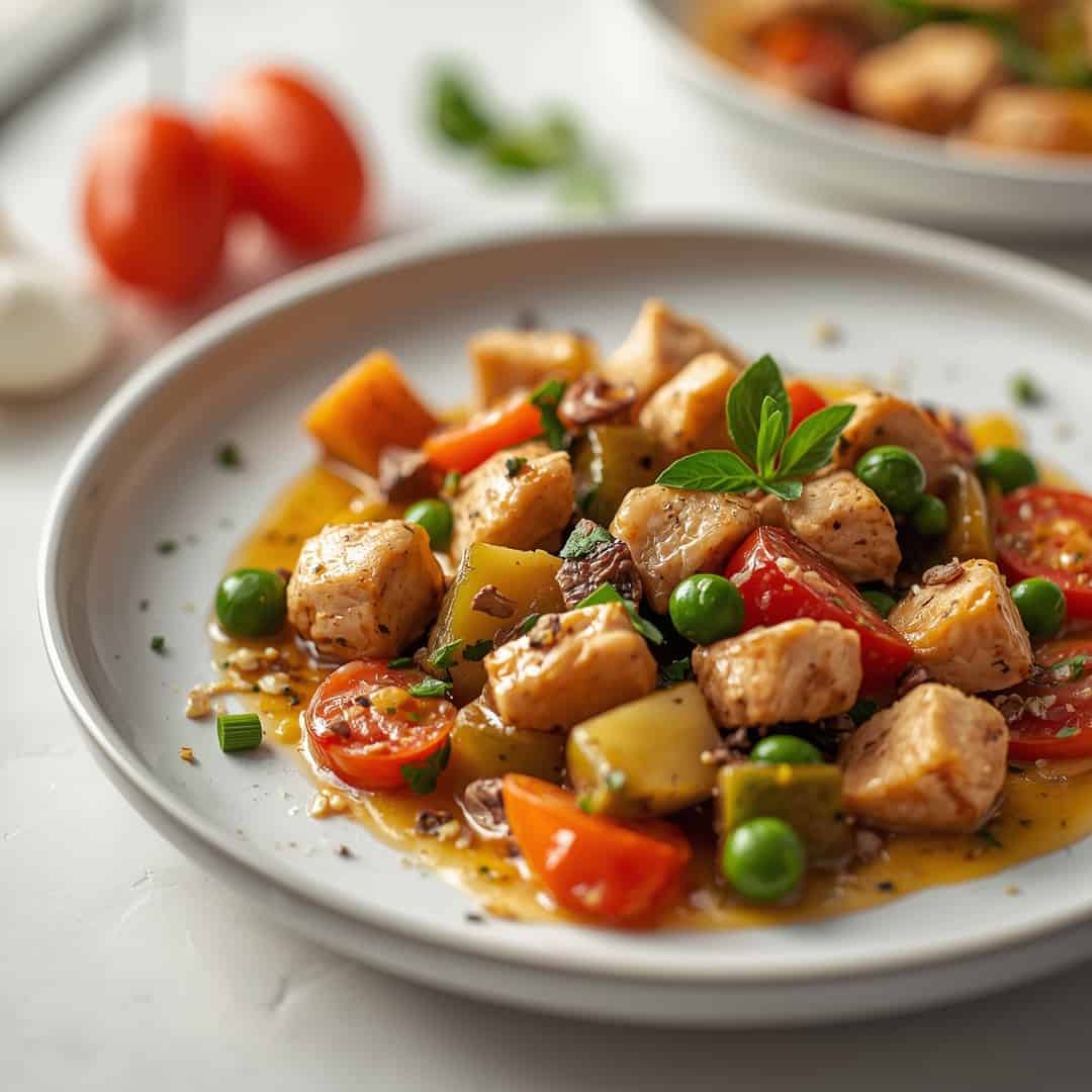 Healthy Chicken Vegetables Skillet