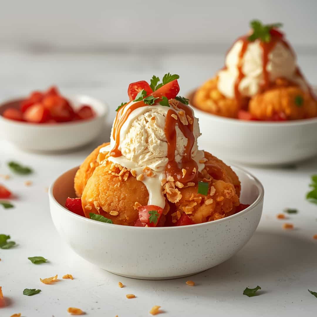 Healthy Mexican Fried Ice Cream 2 Healthy Mexican Fried Ice Cream