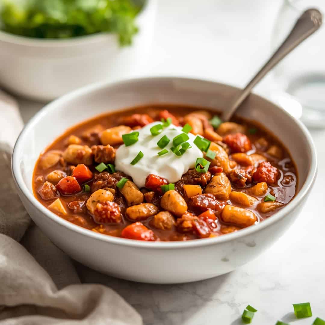 Healthy Slow Cooker Turkey Chili