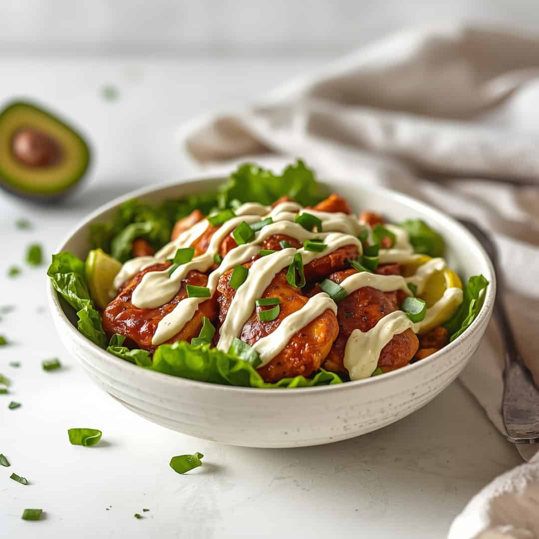High Protein BBQ Ranch Chicken Bowl