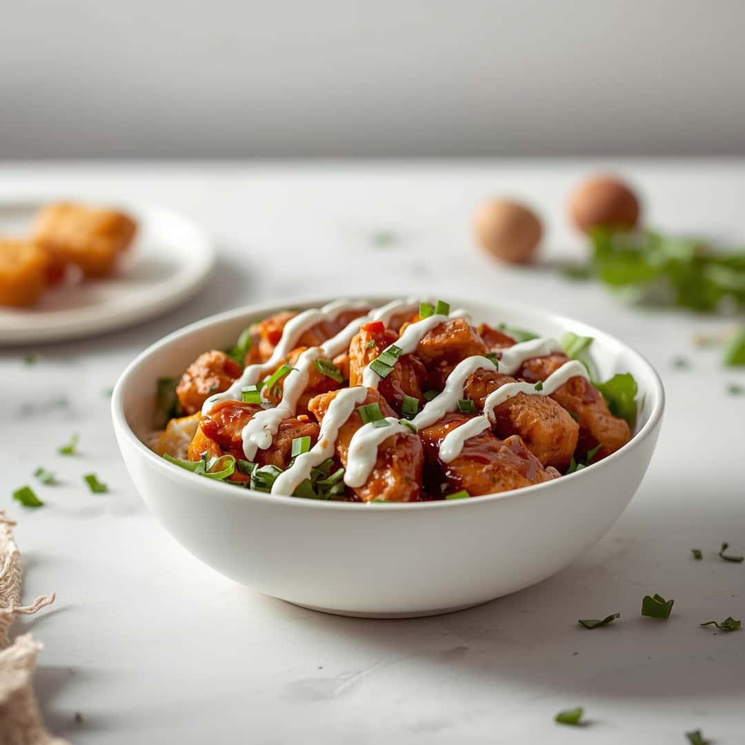 High Protein BBQ Ranch Chicken Bowl