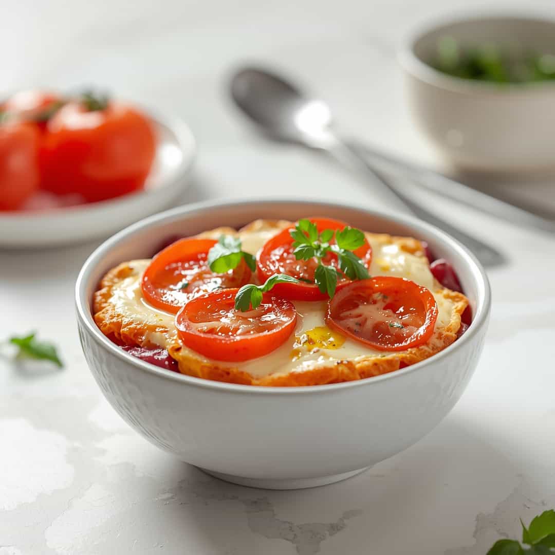 Homemade Cottage Cheese Pizza Bowl