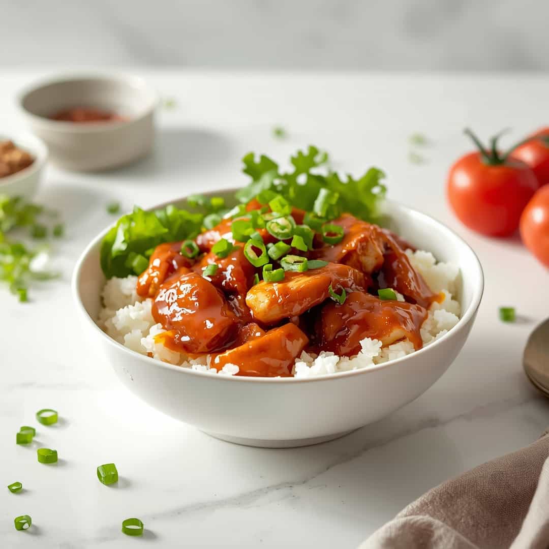 Honey BBQ Chicken Rice Bowl 1 Honey BBQ Chicken Rice Bowl