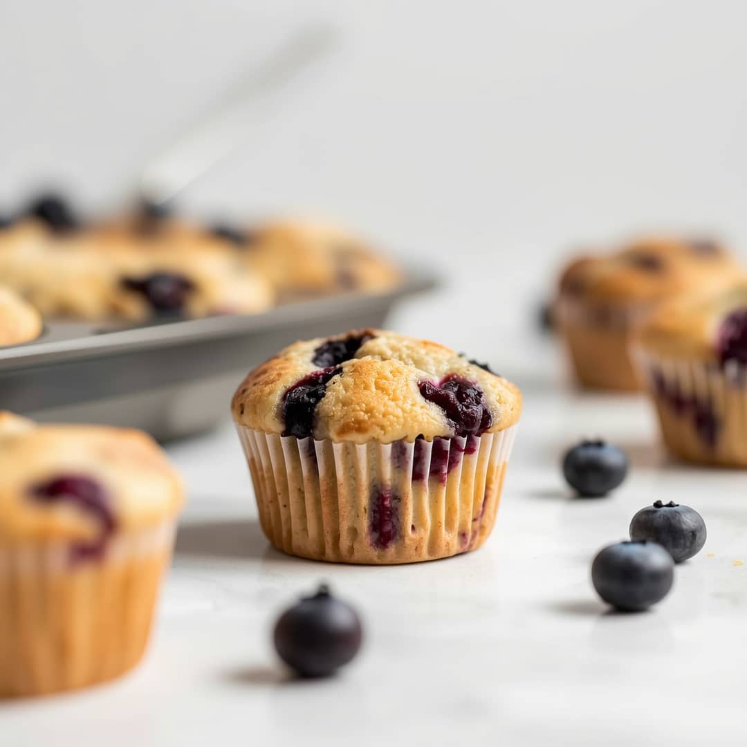 Keto Blueberry Cheese Muffins