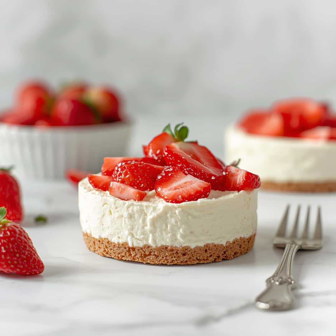 Keto Cheesecake Fluff with Strawberries 2 Keto Cheesecake Fluff with Strawberries