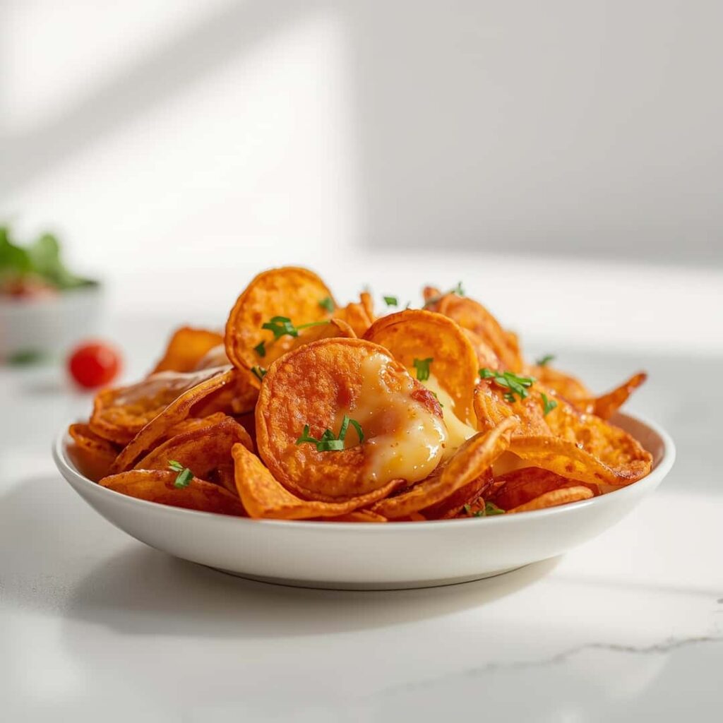 Keto Crispy Cheesy Pizza Chips