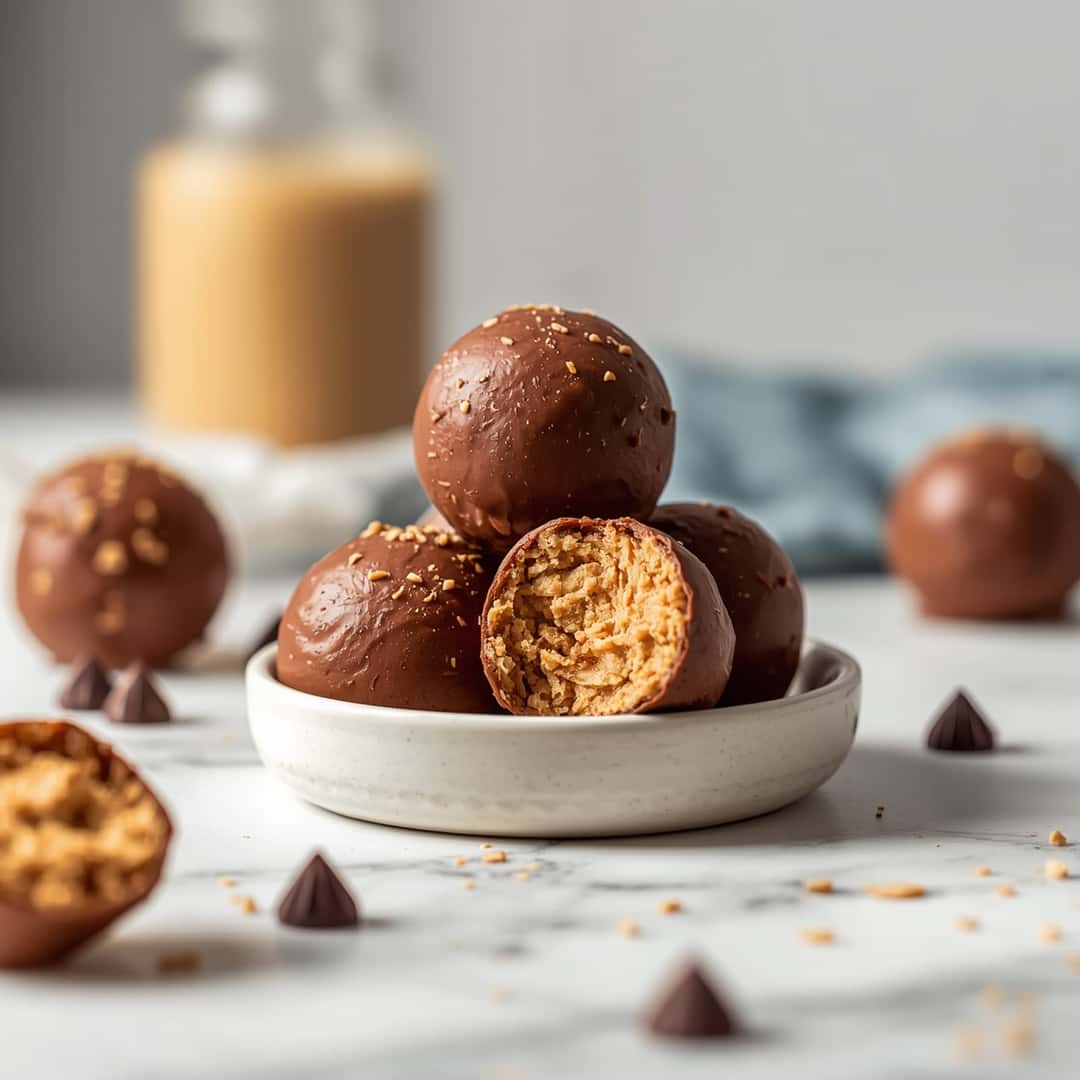 Keto Peanut Butter Chocolate Fat Bombs