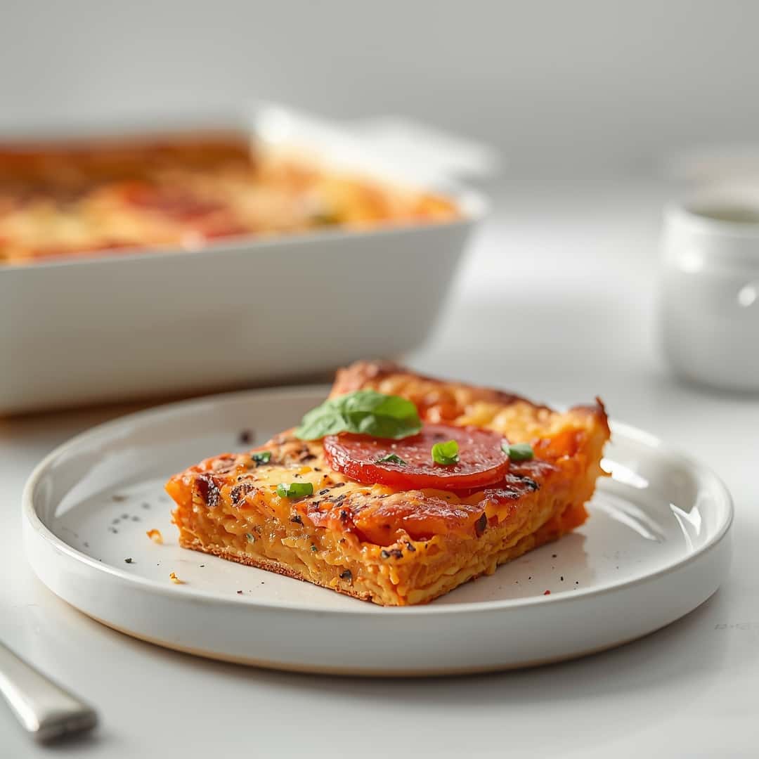 Low Carb Keto Crustless Pizza Casserole