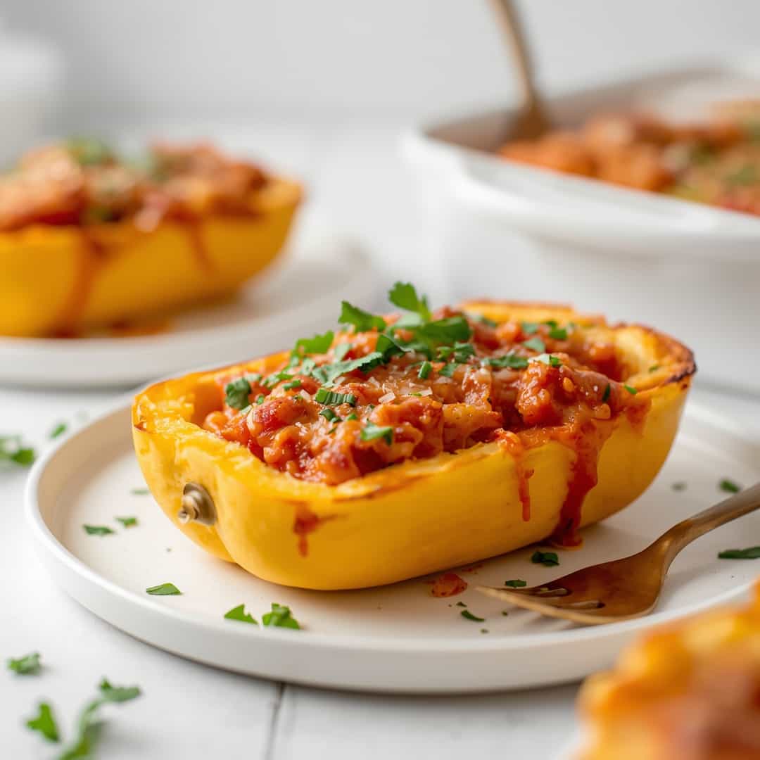 Low Carb Spaghetti Squash Casserole 2 Low Carb Spaghetti Squash Casserole