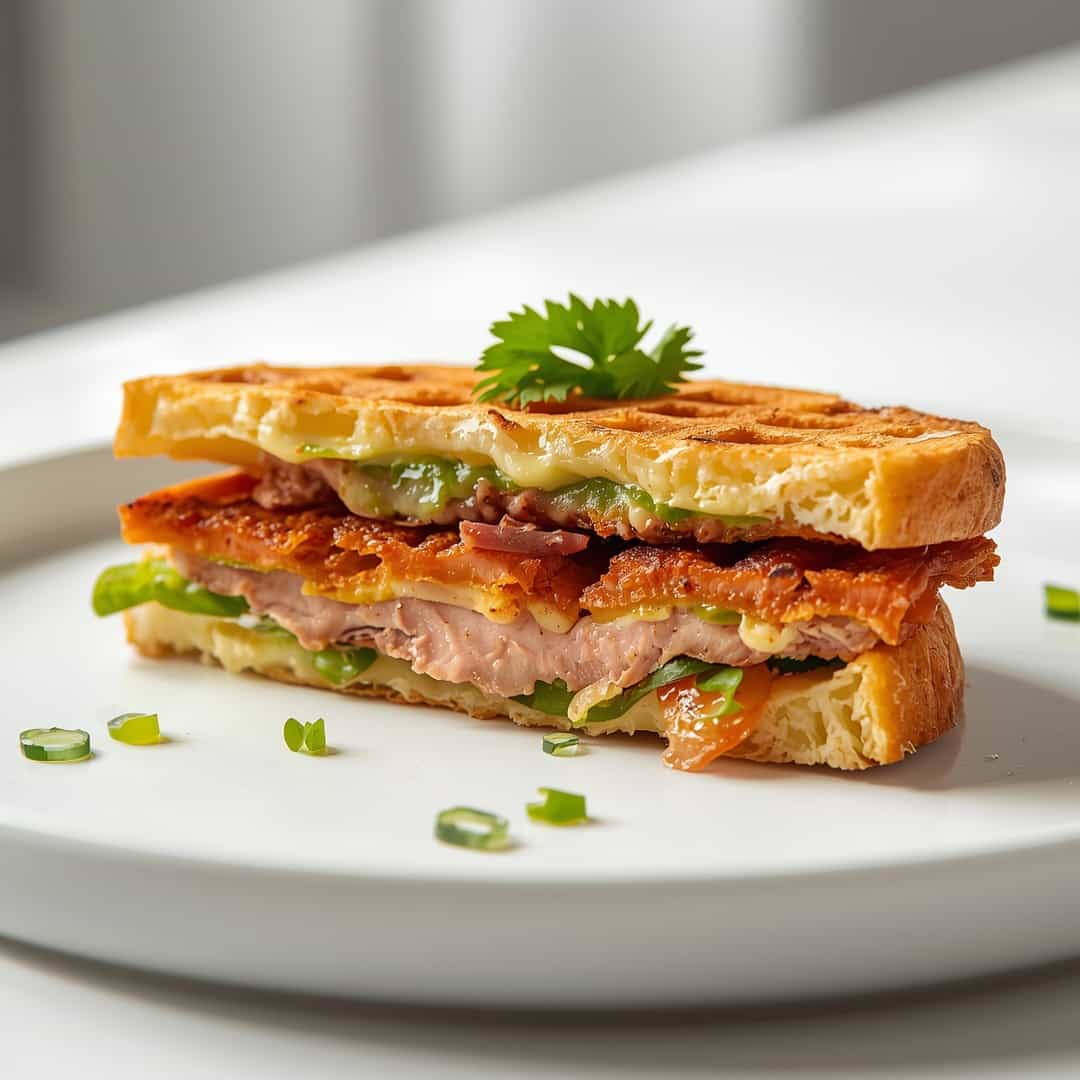 Savory Tuna Melt Chaffle 2 Savory Tuna Melt Chaffle