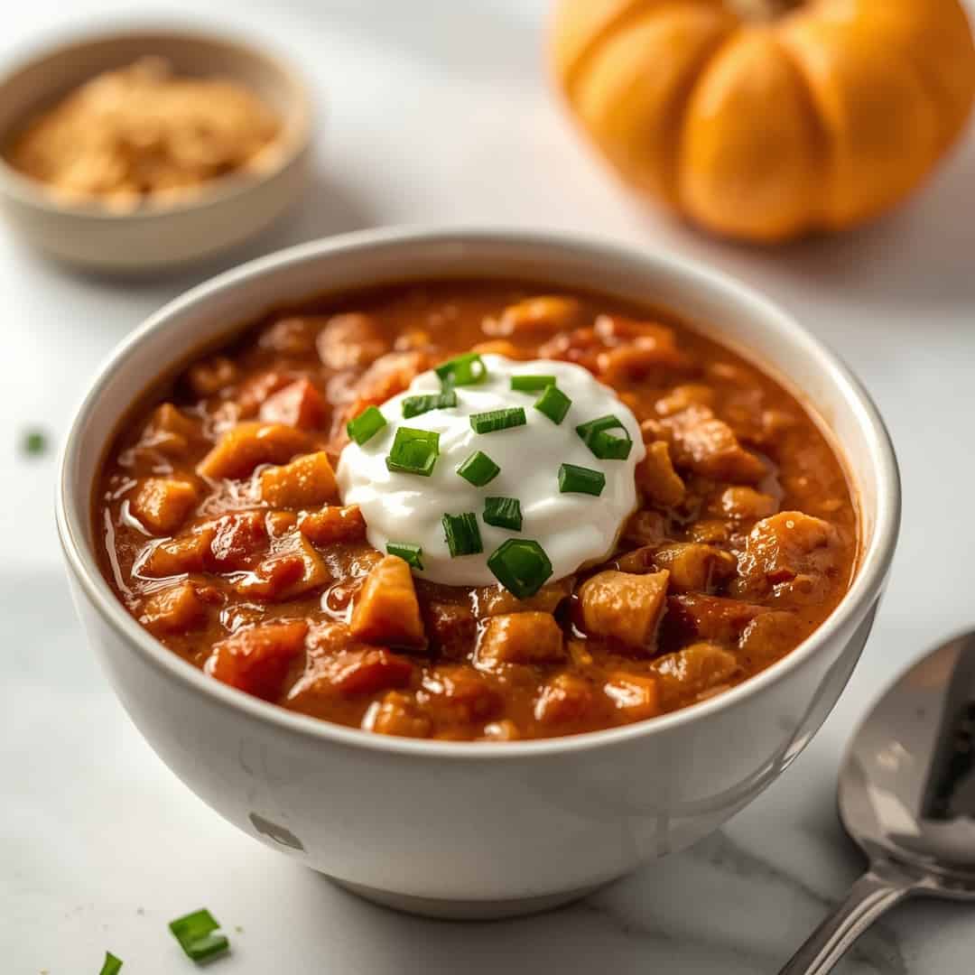 Secret Ingredient Crock Pot Pumpkin Chili