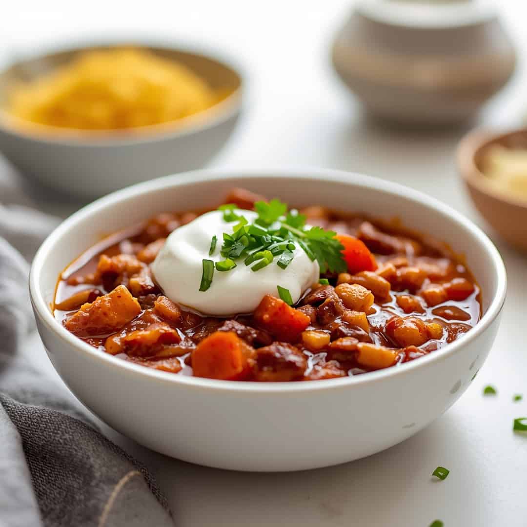 Simple Healthy Crockpot Chili Recipe 2 Simple Healthy Crockpot Chili Recipe