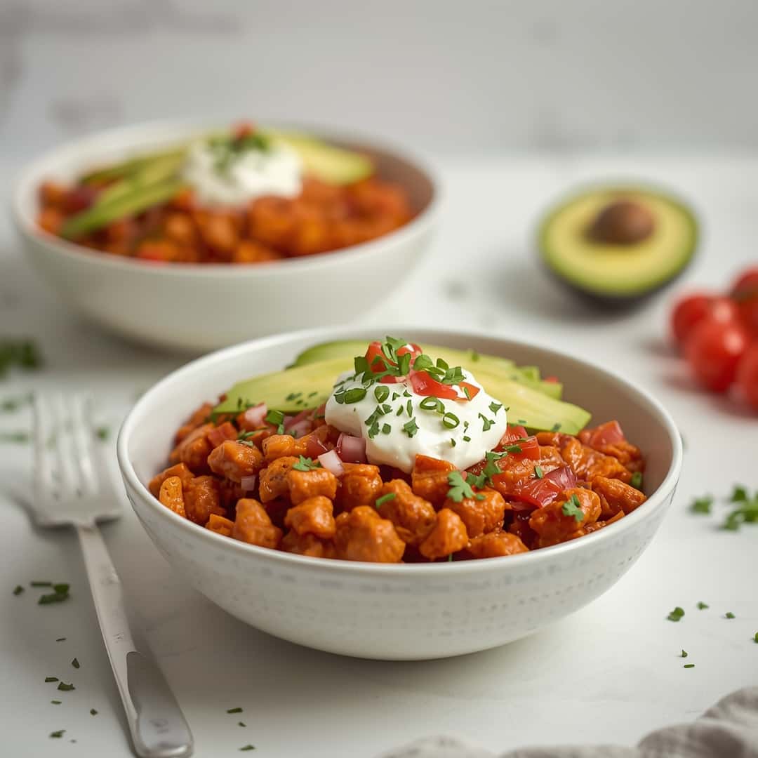 Spicy Meal Prep Cottage Cheese Taco Bowls