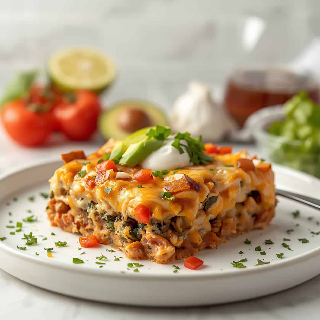 Tasty Cheesy Low Carb Taco Casserole