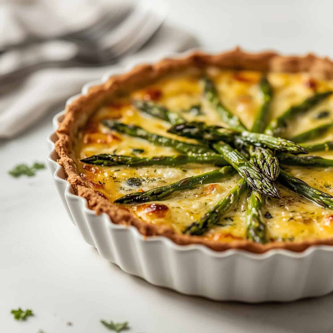 asparagus parmesan crustless quiche