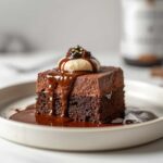 creamy non alcoholic stout chocolate poke cake