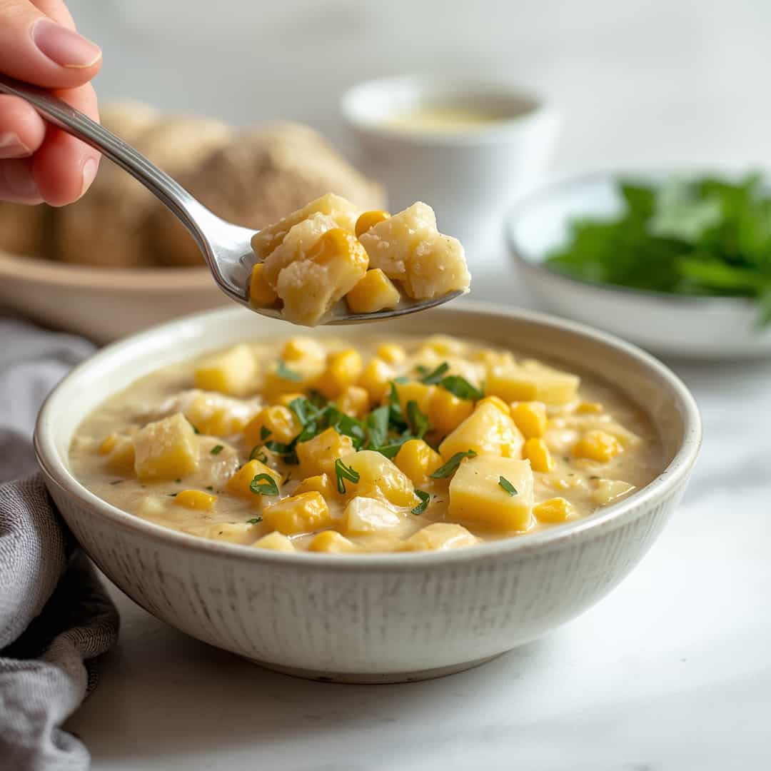 crockpot potato corn chowder