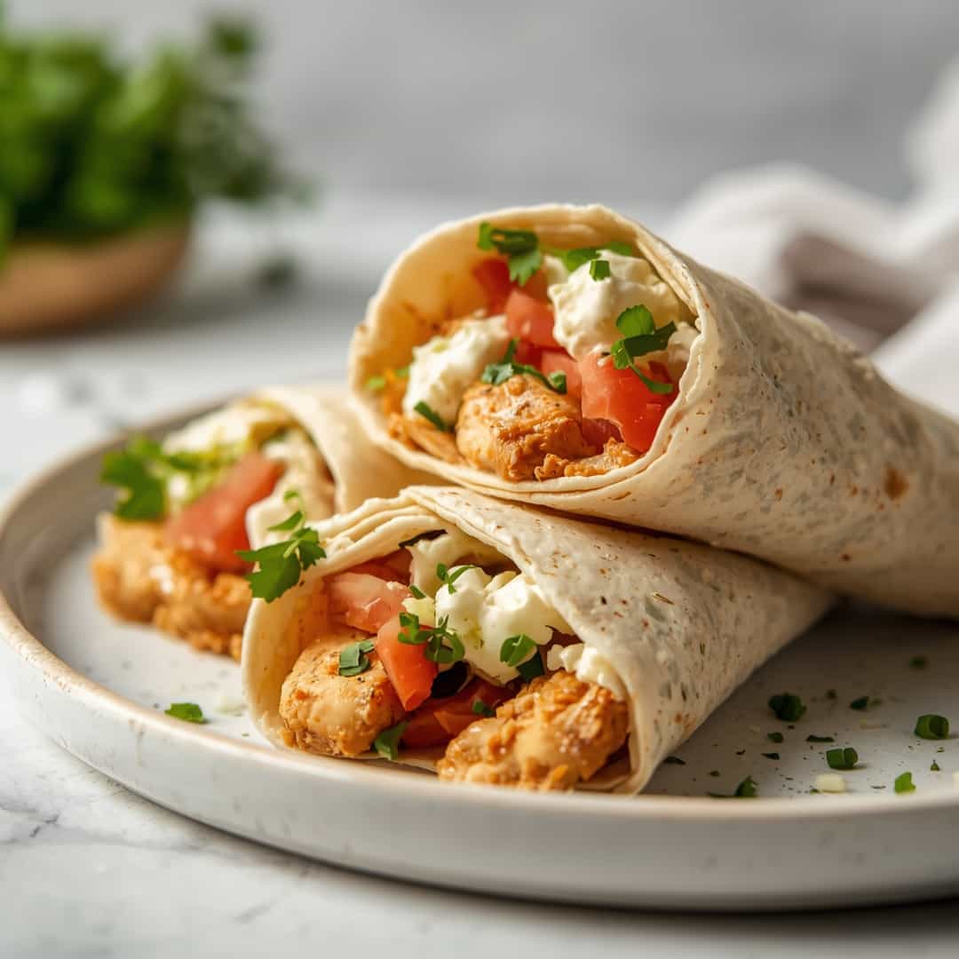 greek chicken wraps recipe