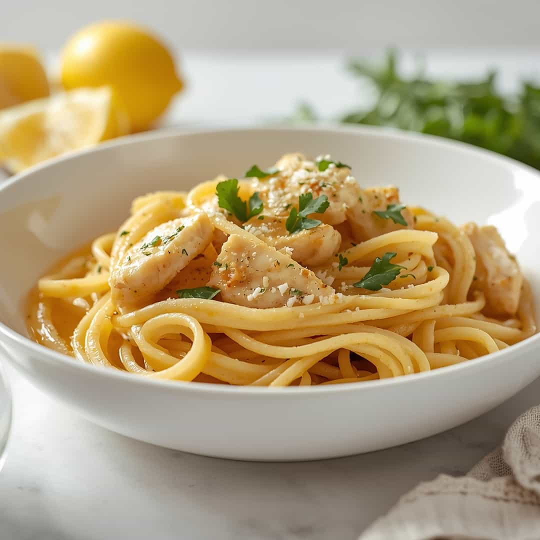 lemon butter garlic chicken pasta