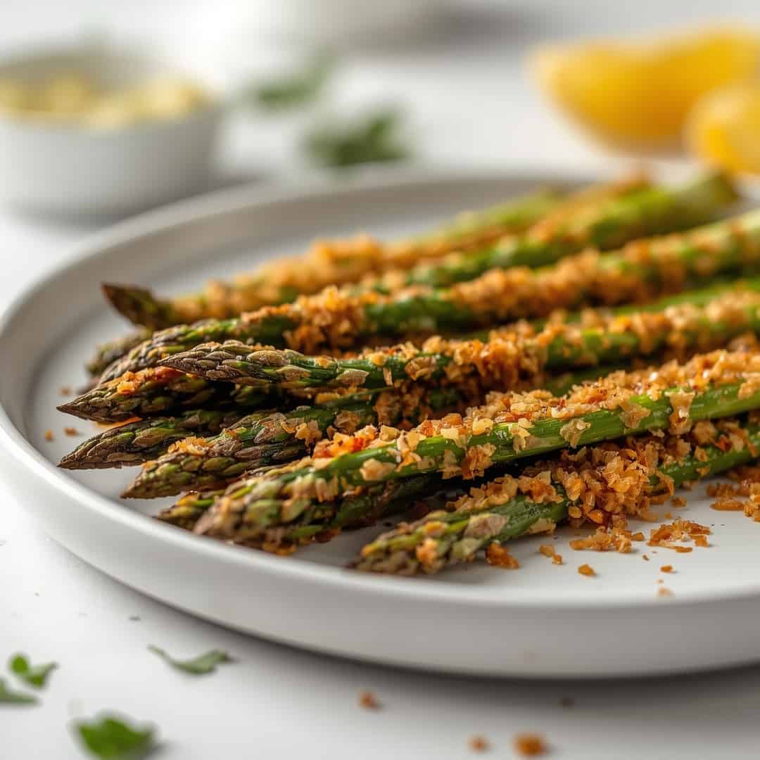low carb air fryer asparagus crispy