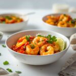 mango chili shrimp bowls spicy recipe