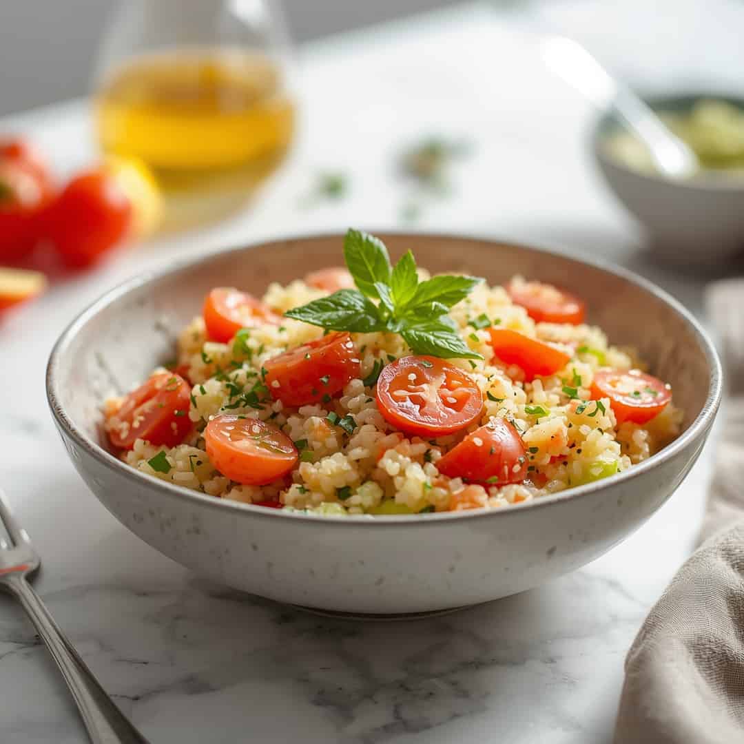 mediterranean spring couscous salad