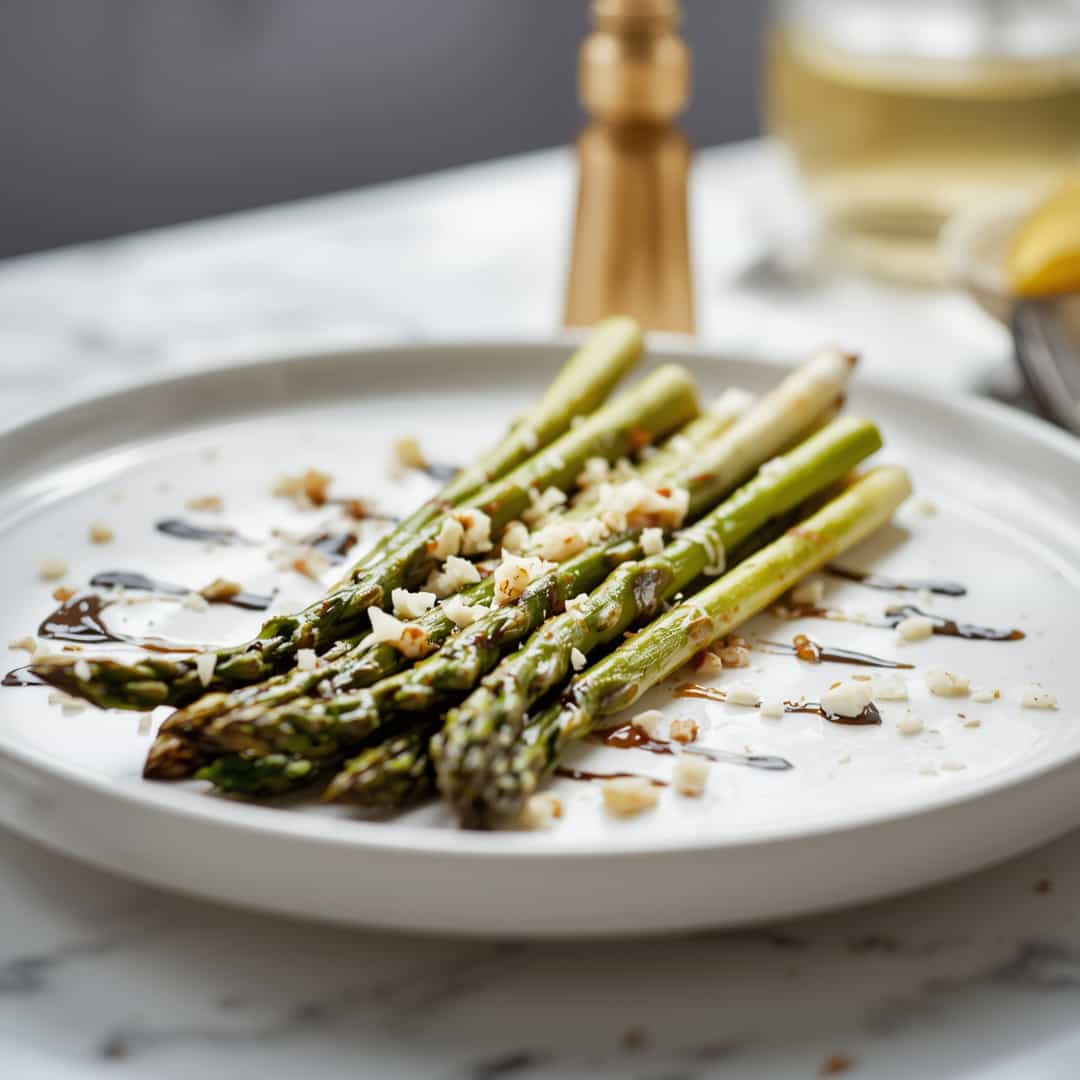 roasted asparagus with parmesan balsamic