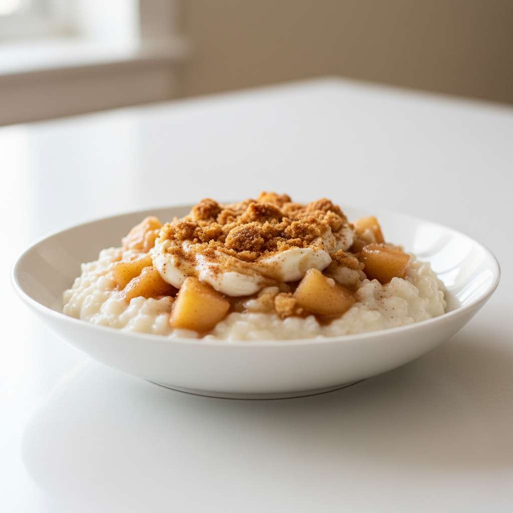 apple pie cream of rice bowl 2 apple pie cream of rice bowl