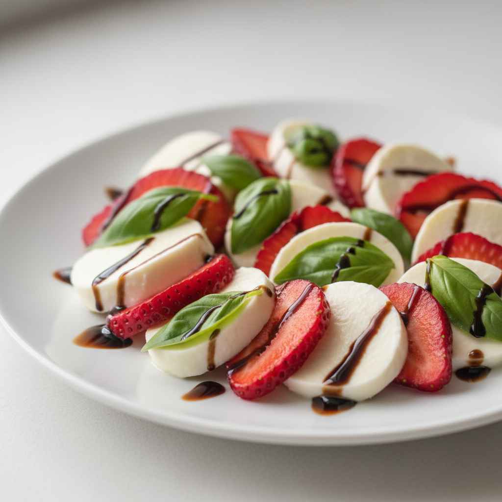 Balsamic Strawberry Caprese Salad