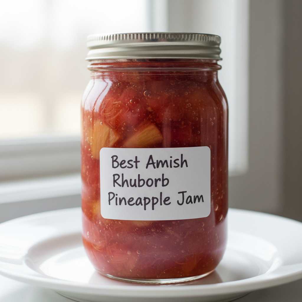 Best Amish Rhubarb Pineapple Jam