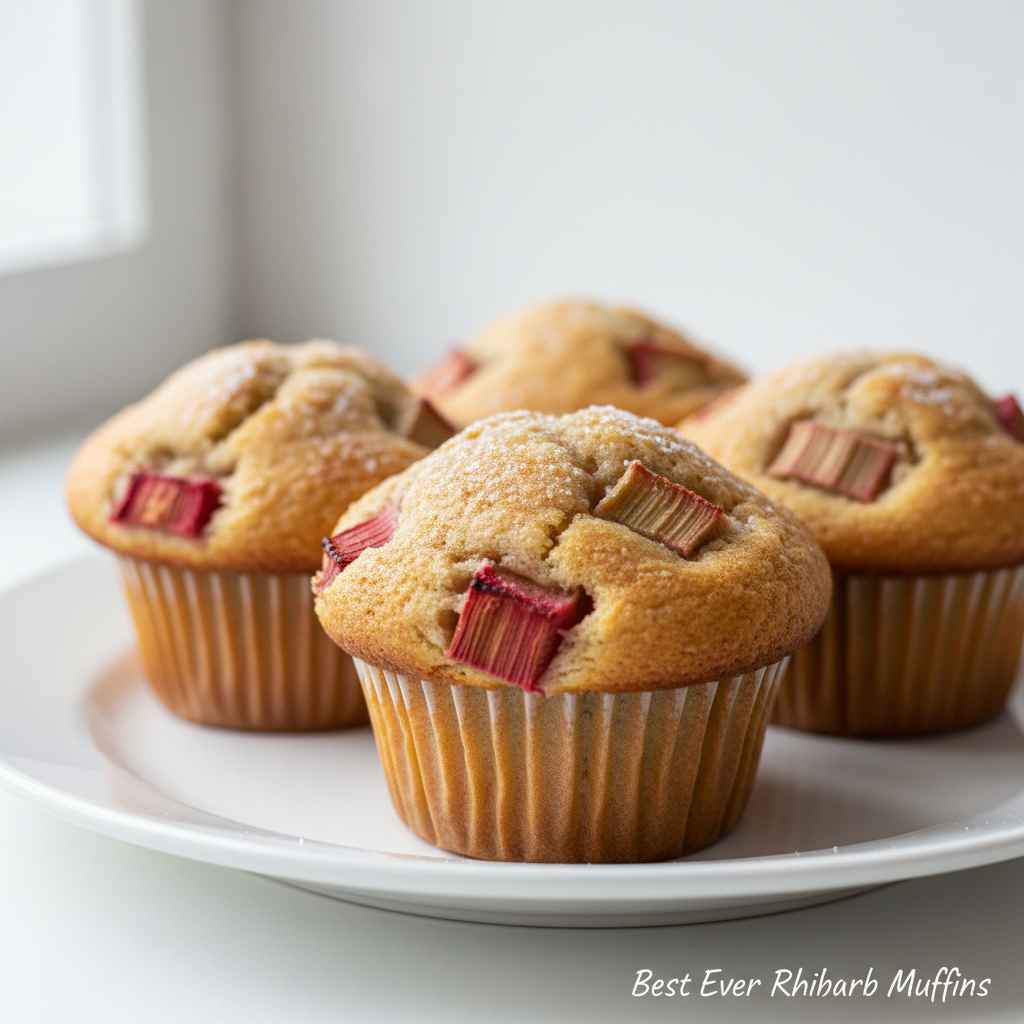 Best Ever Rhubarb Muffins 2 Best Ever Rhubarb Muffins