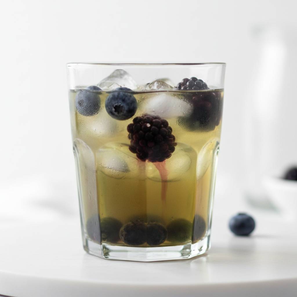Blueberry Blackberry Iced Green Tea