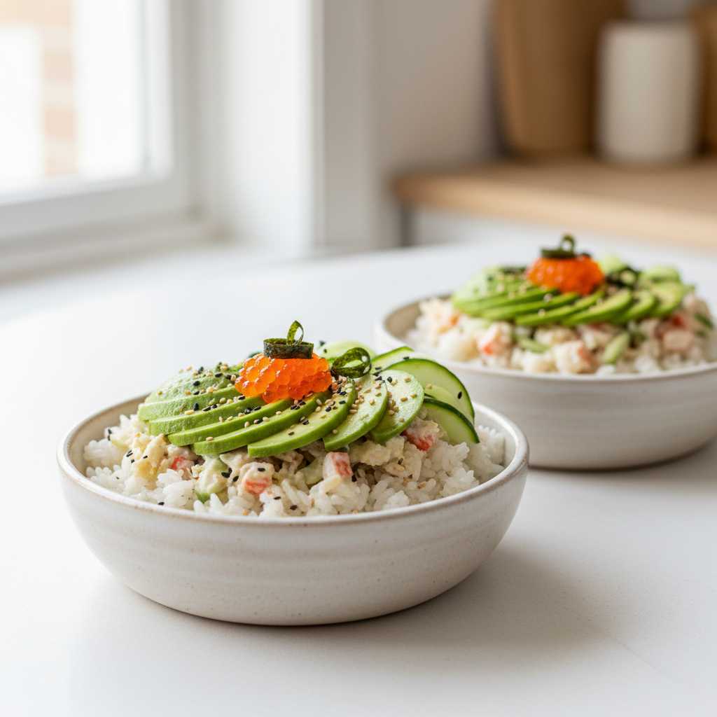 California Roll Sushi Bowls 2 California Roll Sushi Bowls