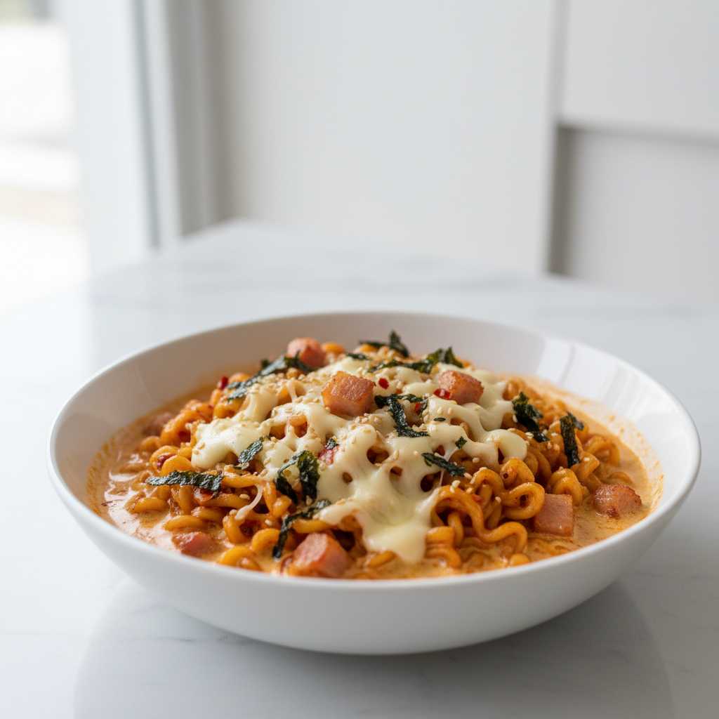 carbonara buldak ramen recipe