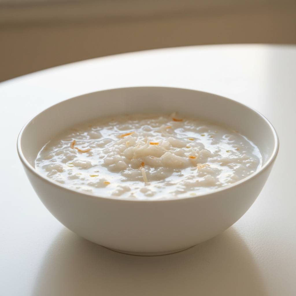 coconut cream of rice porridge