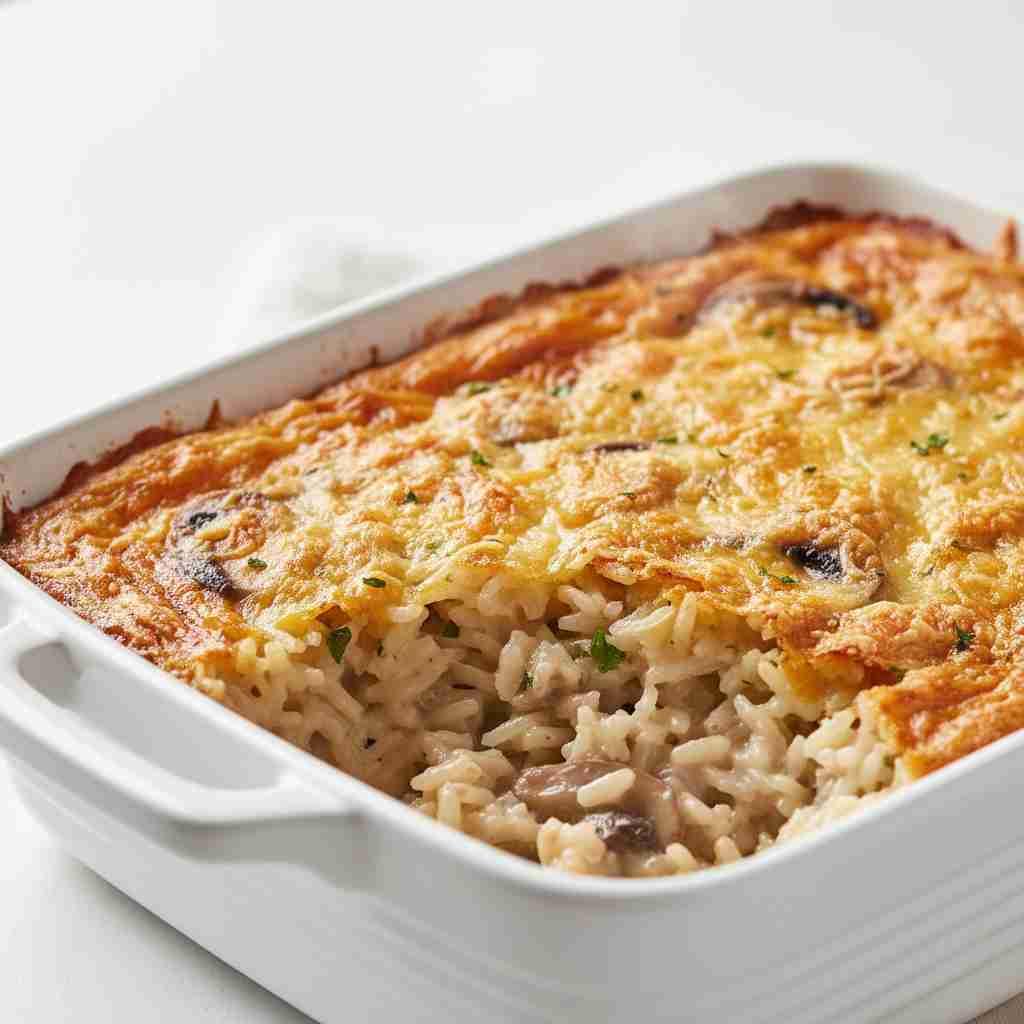 Cream of Mushroom Rice Casserole 2 Cream of Mushroom Rice Casserole