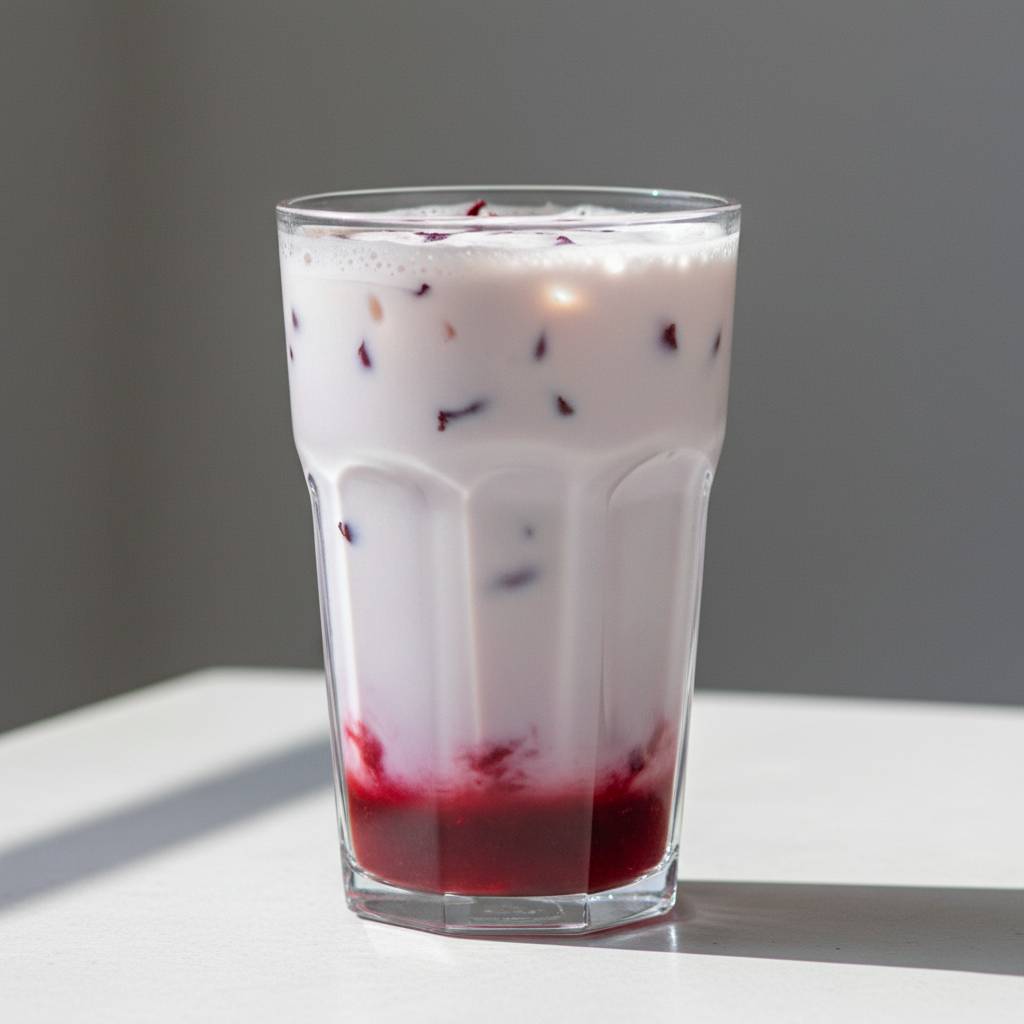 Creamy Cherry Earl Grey Milk Tea - Traditional Country Recipe