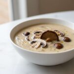 creamy mushroom soup with chicken broth
