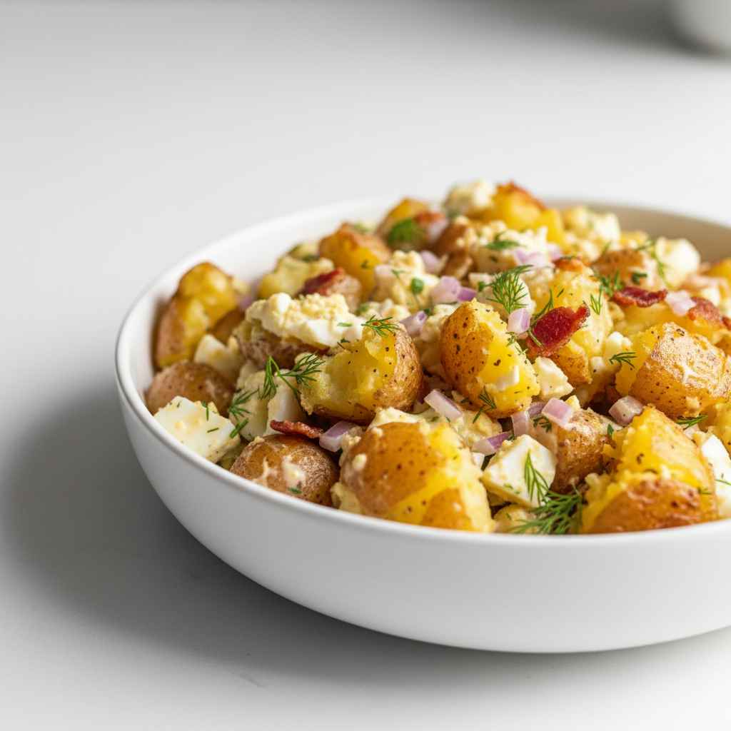 Crispy Smashed Potato Salad