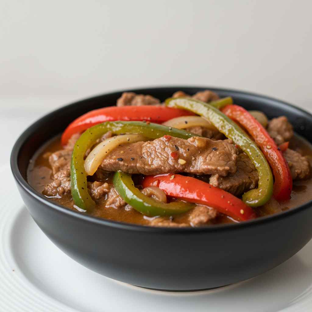 Crockpot Pepper Steak
