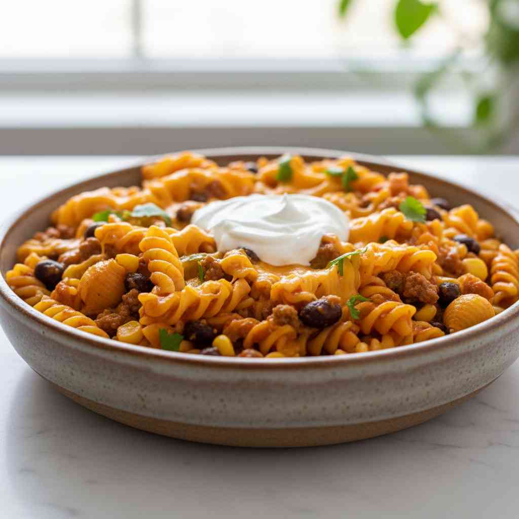 Crockpot Taco Pasta