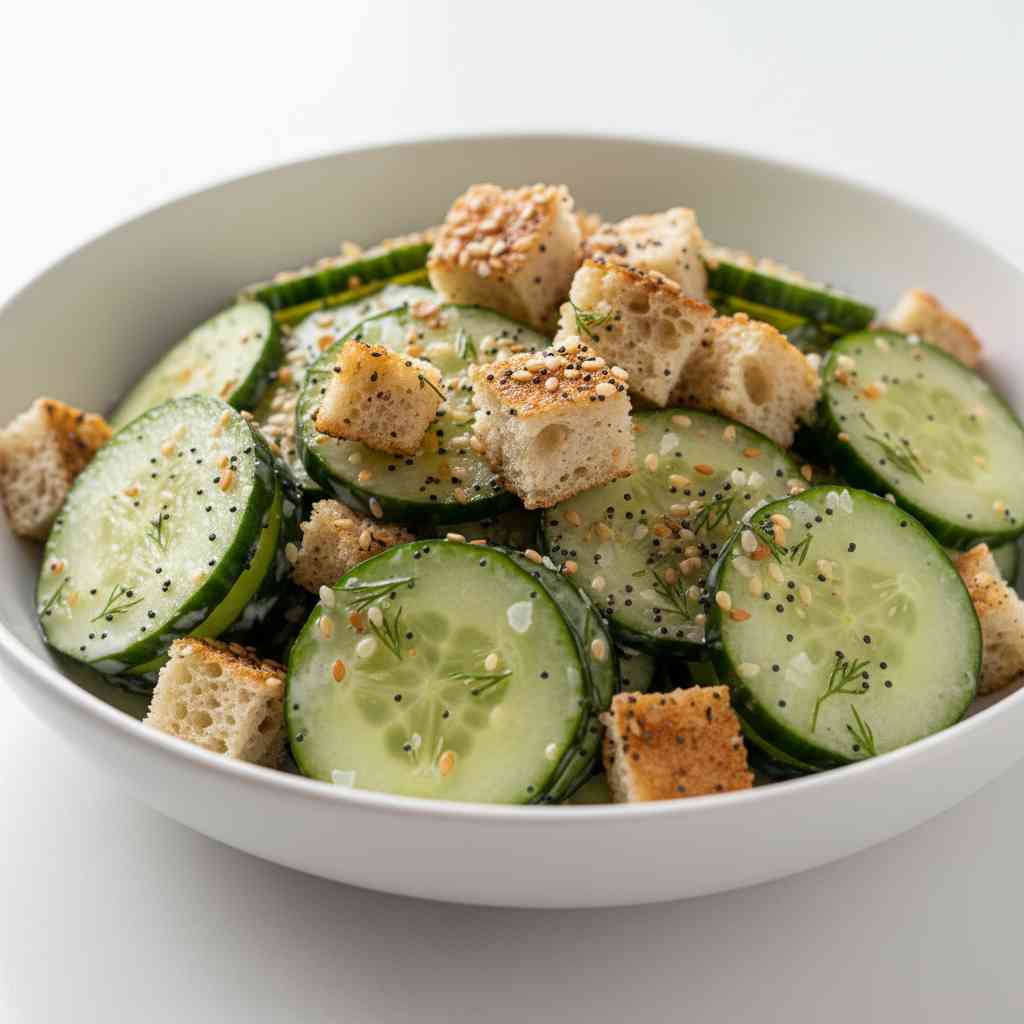 Cucumber Everything Bagel Salad 2 Cucumber Everything Bagel Salad
