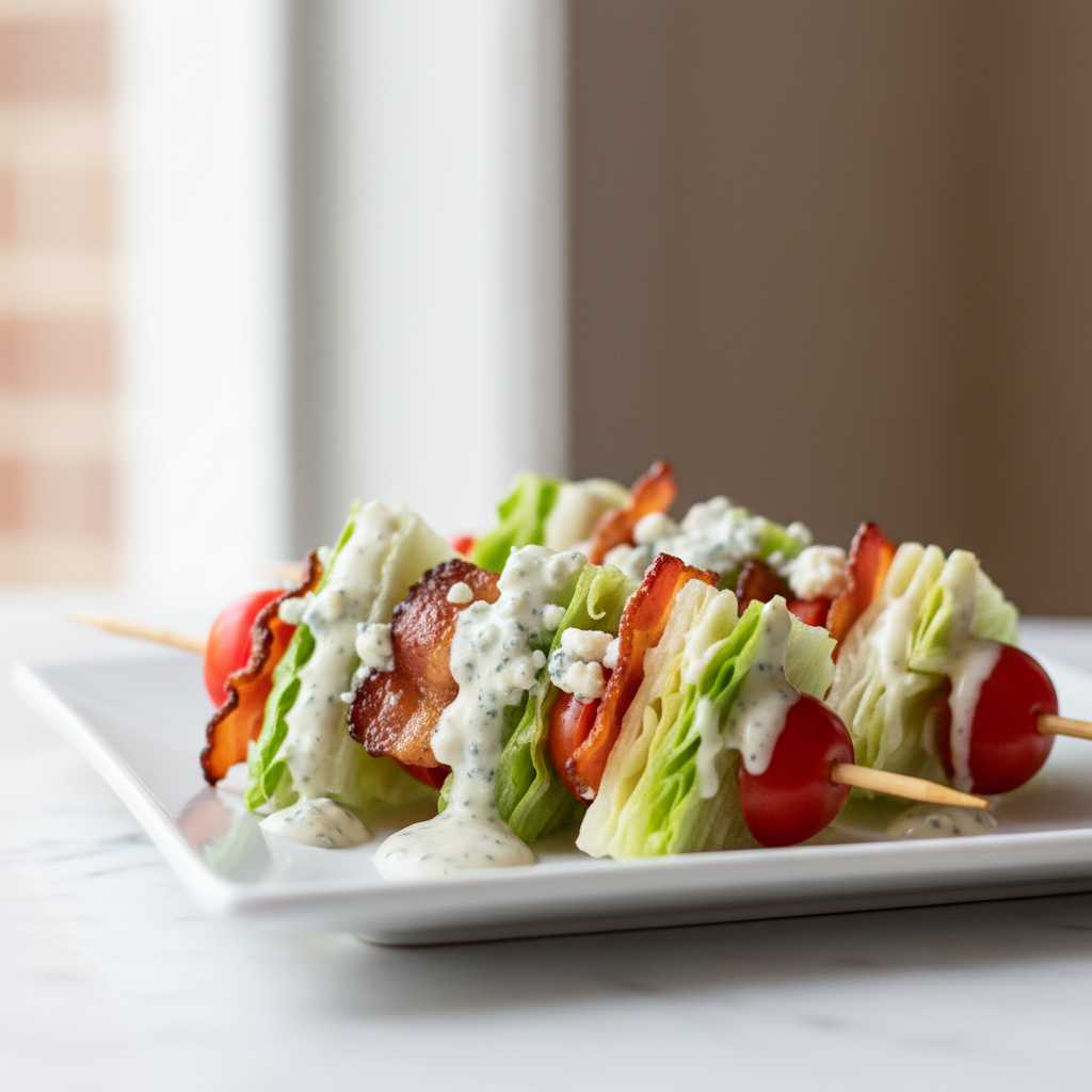 Delicious Wedge Salad Skewers