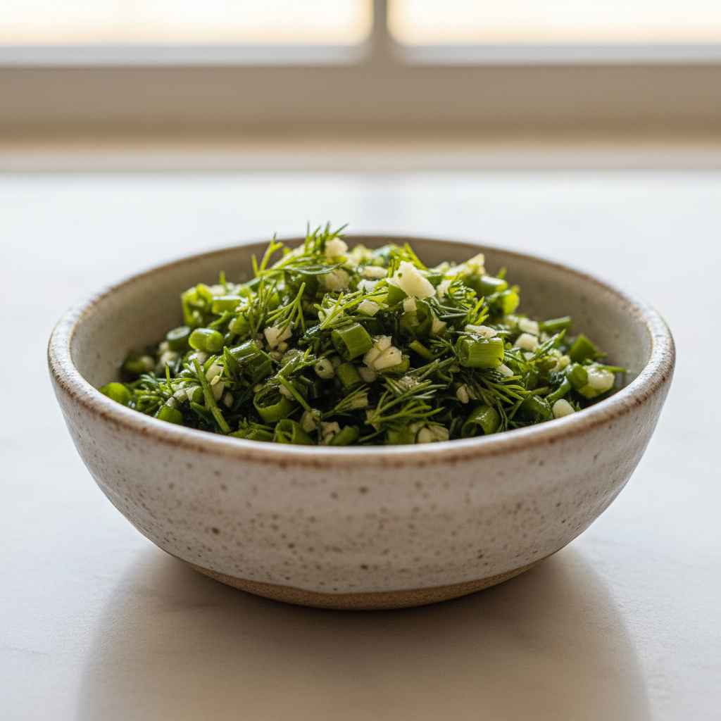 Dill Garlic Scape Relish 2 Dill Garlic Scape Relish